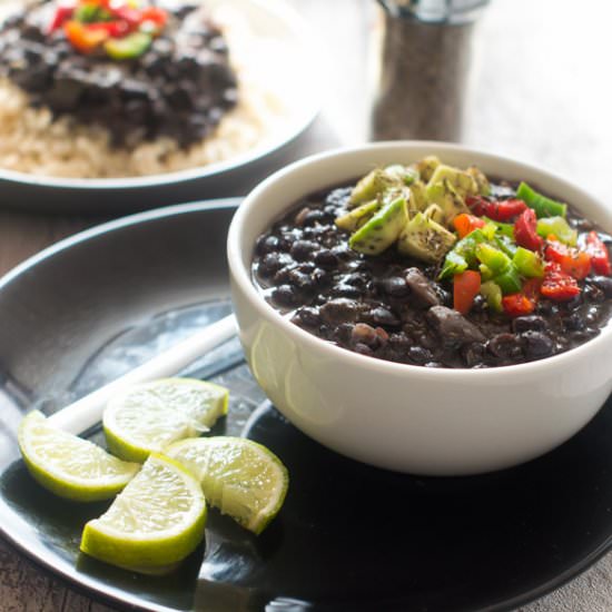 Cuban black beans (frijoles negros) - Recipe photo by thatgirlcookshealthy