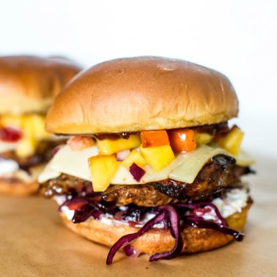 Jerk Chicken Burgers - Recipe photo by kayskitchen