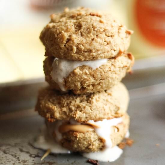 Ginger Snap Ice Cream Sandwiches - Recipe photo by TheBlissfulBalance