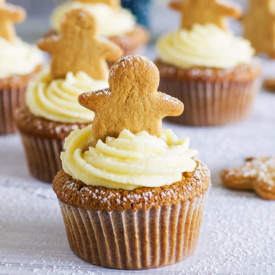 Gingerbread cupcakes - Recipe photo by Claire K Creations