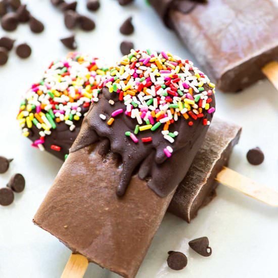 Homemade Fudgesicles - Recipe photo by wellplated