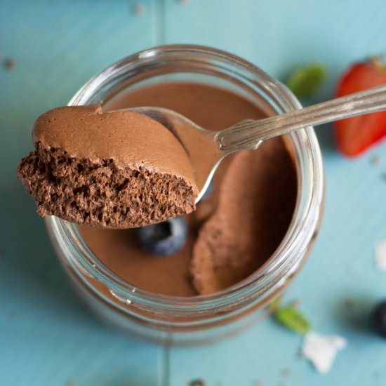 Vegan chocolate mousse - Recipe photo by madebychoices