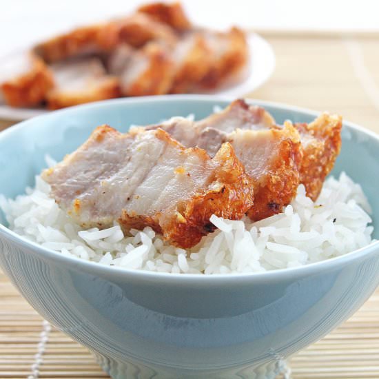 Crispy Roast Pork Belly - Recipe photo by RicenFlour