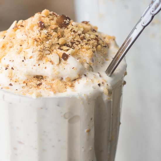 Toasted Almond Milkshake - Recipe photo by theviewfromgreatisland