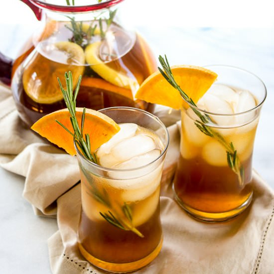 Rosemary Orange Ice Tea - Recipe photo by lisasdinnertimedish