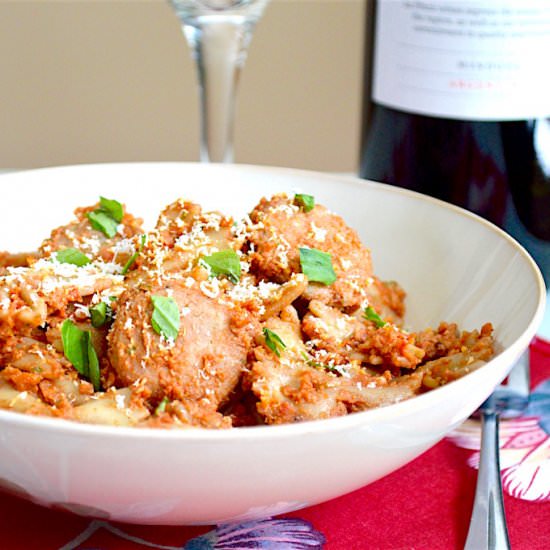 Farfalle Toscana - Recipe photo by jeanieandluluskitchen