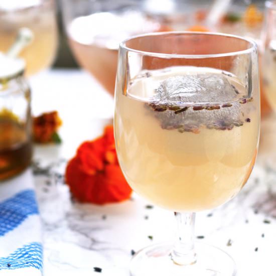 Boozy Honey Lavender Lemonade - Recipe photo by honeyandbirch