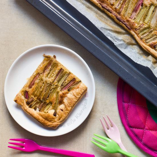 Rhubarb Frangipane Tart - Recipe photo by zuckerbaeckerin