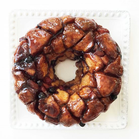 Skinny Mixed Berry Monkey Bread - Recipe photo by TheSkinnyFork