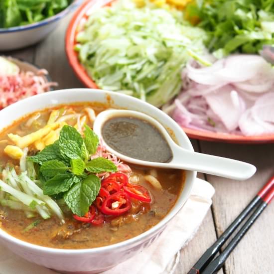 Penang Asam Laksa - Recipe photo by Bake With Paws