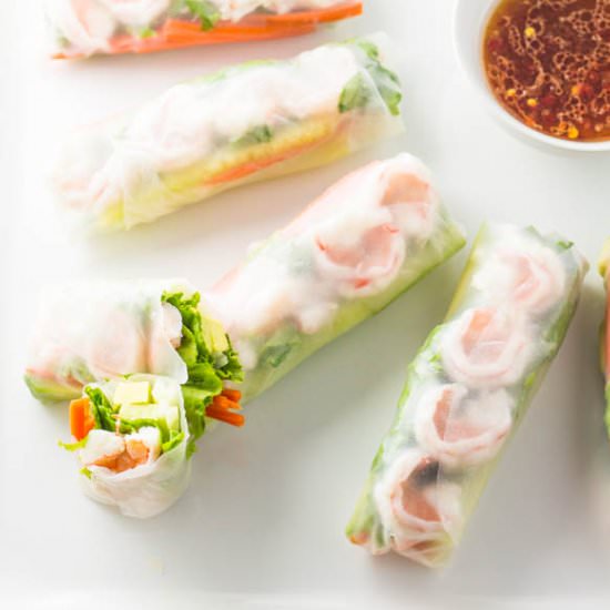 Shrimp Summer Rolls - Recipe photo by cupcakesandhammers