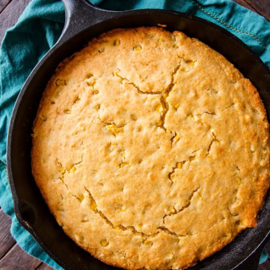 Honey Skillet Cornbread - Recipe photo by sallysbakingaddiction