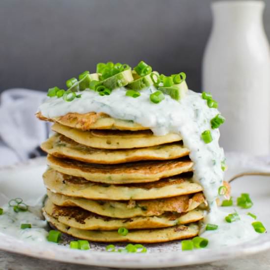 Mung Bean Oatmeal Protein Pancakes - Recipe photo by watchwhatueat