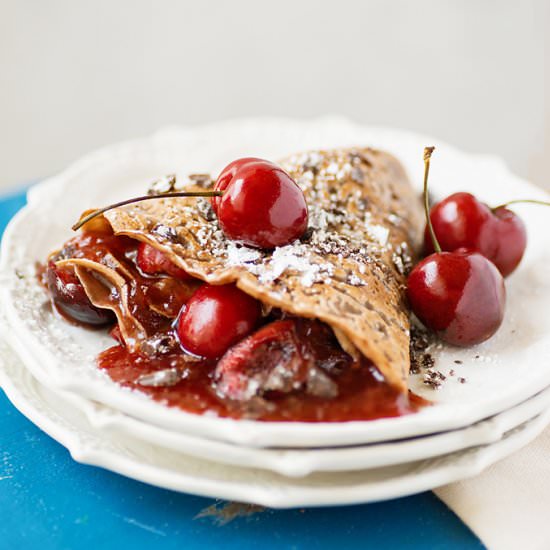 Dairy-Free Maple Chocolate Crepes - Recipe photo by foodsmartmom