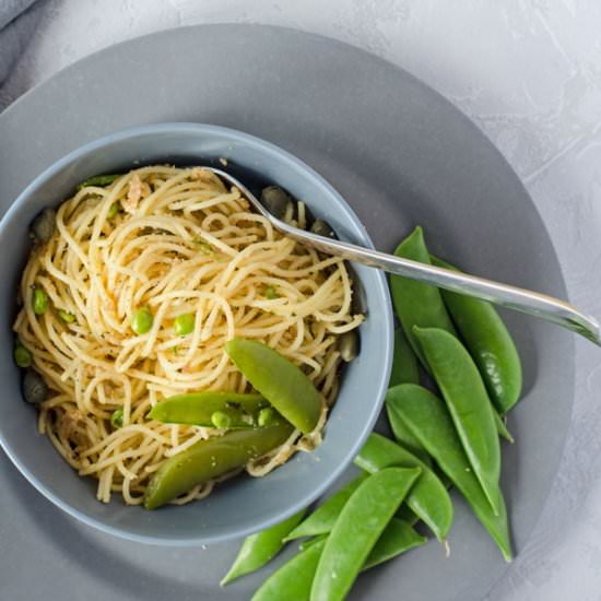 Pasta with lemon and breadcrumbs - Recipe photo by einepriselecker