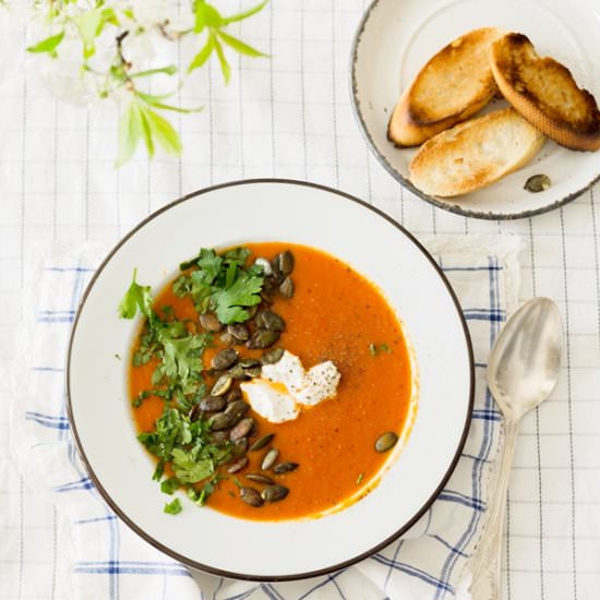 Pumpkin & tomato soup - Recipe photo by Netqa86
