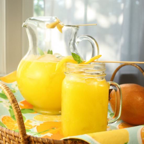 Mango 101 | Mango Ginger Lemonade - Recipe photo by CookingClarified