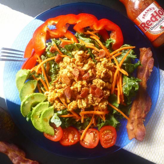 Taco Hot Sauce Ground Chicken Salad - Recipe photo by perchancetocook.com