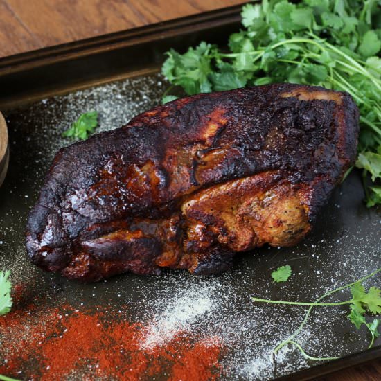 Smoked Pork Shoulder - Recipe photo by thewoodenskillet