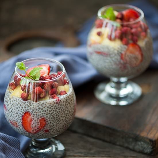 Summer Chia Seeds Pudding - Recipe photo by gabilupu