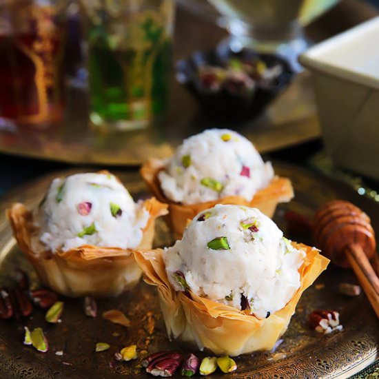Baklava Ice Cream Sundae - Recipe photo by Cleobuttera