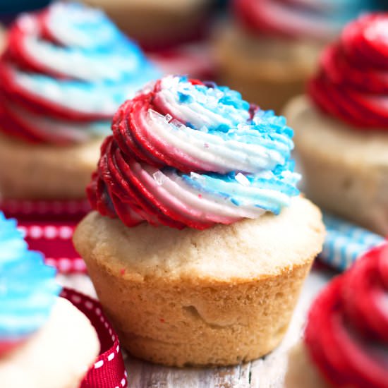 July 4th Sugar Cookie Cups - Recipe photo by EvolvingTable