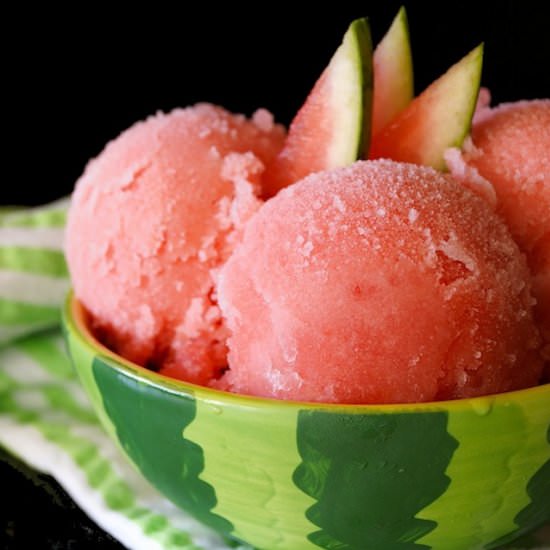 Easy Watermelon Sorbet - Recipe photo by cookingontheweekends