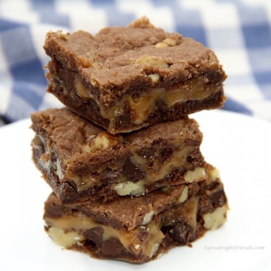 Caramel Chocolate Chip Brownies - Recipe photo by Great 8 Friends