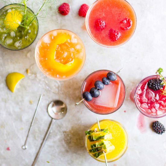Cold-Pressed Gin + Juice Cocktails - Recipe photo by withfoodandlove