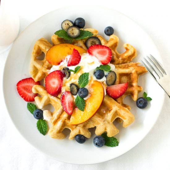 Healthy Whole Wheat Waffles - Recipe photo by estherjane13