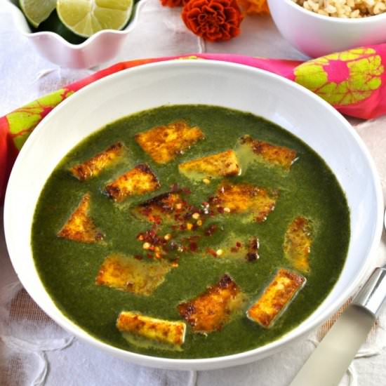 Palak Paneer with Tofu - Recipe photo by Ordinary Vegan