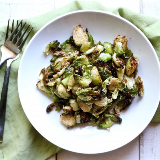 Crispy Brussel Sprouts - Recipe photo by bessiebakes