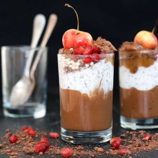Chocolate Mousse Cherry Parfait - Recipe photo by greensmoothiegourmet