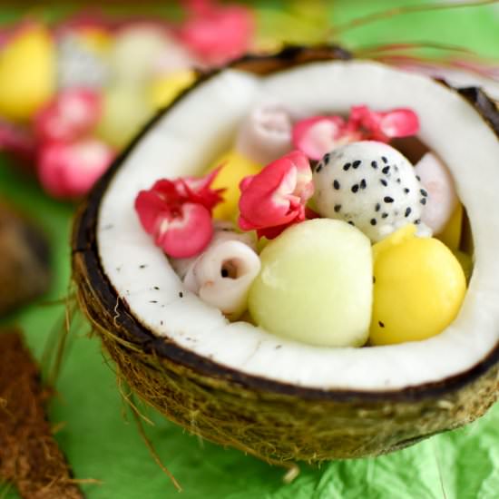Tropical Fruit Salad - Recipe photo by Myfoodblog.nl