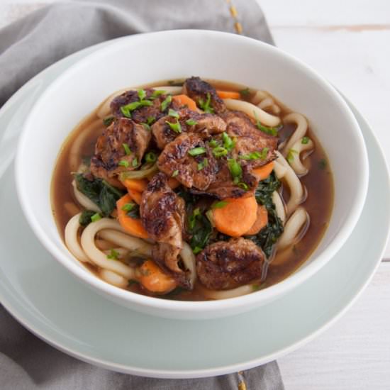 Miso Udon Noodle Soup (Vegan) - Recipe photo by elephantasticvegan