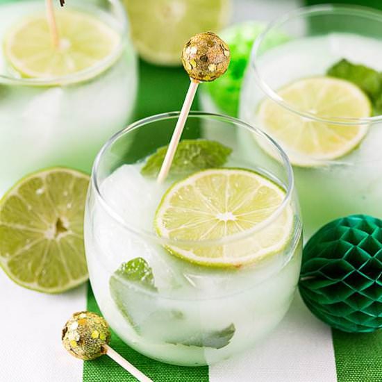 Mojito Sherbet Punch - Recipe photo by Pizzazzerie
