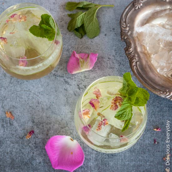 Rose and Cucumber Collins - Recipe photo by deliciouseveryday