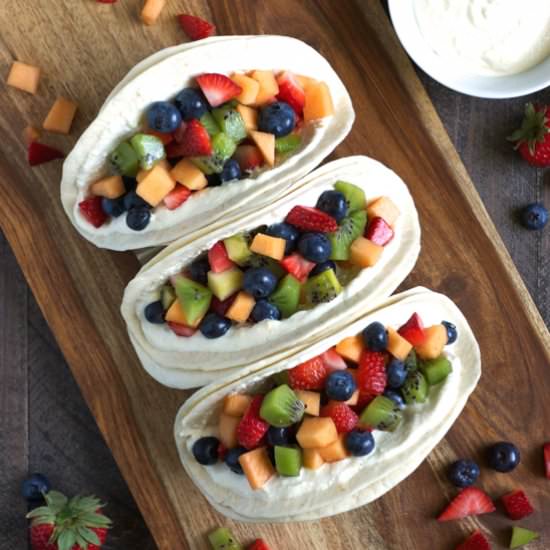 Fruit Salad Tacos - Recipe photo by turniptheoven