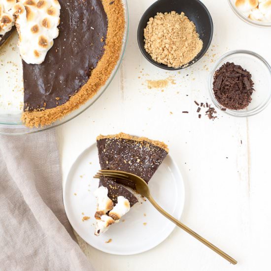 Toasted S'mores Pie - Recipe photo by On The DF