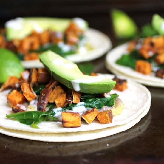 Cumin Roasted Sweet Potato Tacos - Recipe photo by susanstable