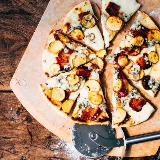 Grilled Potato Pizza - Recipe photo by foodess