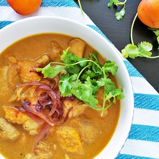 Apricot Chicken Curry Indian Style - Recipe photo by MokshaFood