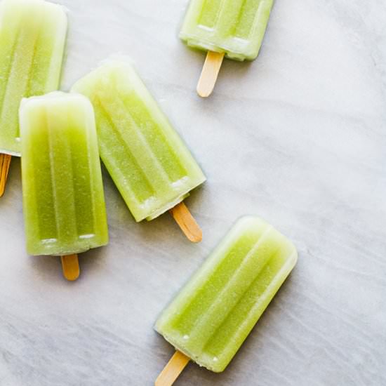 Cucumber Mint Green Tea Popsicles - Recipe photo by cakeoversteak