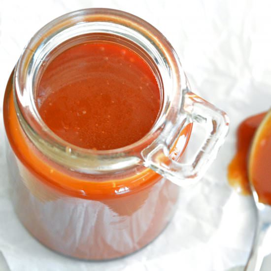 3 Ingredient Caramel Sauce - Recipe photo by FoodieandWine.com
