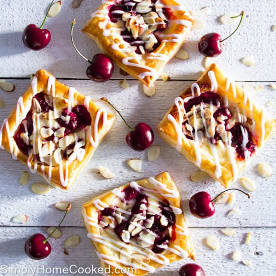 Mini Cherry Cheese Danishes - Recipe photo by simplyhomecooked