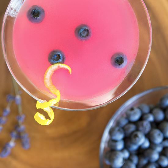 Blueberry and Lavender Martini - Recipe photo by Nordstrom Recipes
