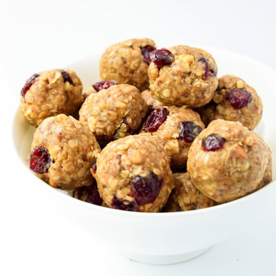 Nutty Oatmeal Cranberry Energy Bite - Recipe photo by tastythin