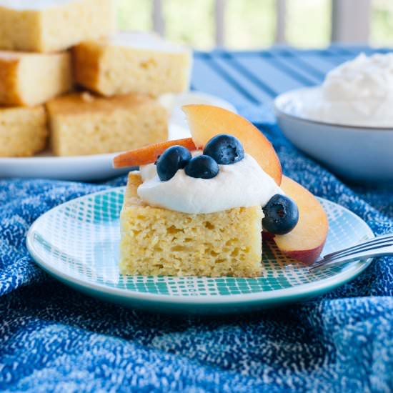 Polenta Cake with Olive Oil + Lemon - Recipe photo by thesharedplate