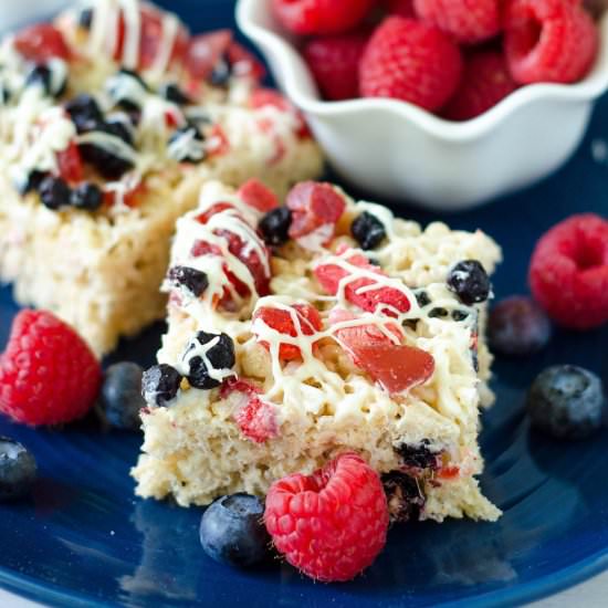 patriotic rice krisipies - Recipe photo by freshaprilflours
