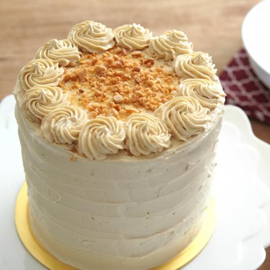 Pandan Cake with Gula Melaka Icing - Recipe photo by Bake With Paws